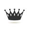 Crown Icon in trendy flat style. Monarchy authority and royal symbols. Monochrome vintage antique icons. Crown symbol for your web