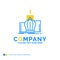 Crown, king, leadership, monarchy, royal Blue Yellow Business Lo