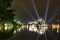 The Crown of lights on Sword lake, Hanoi, Vienam