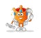 crown mechanic cartoon. cartoon mascot vector