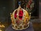 Crown in Museum Hofburg palace in Vienna Austria