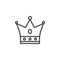 Crown outline icon