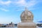 The Crown of Saint Stephen on Margaret Bridge. Budapest