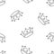 Crown seamless doodle pattern