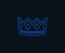 Crown sign icon. King hat symbol.