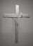 Crown of Thorns Hung Around the Easter Cross 3D Rendering