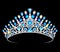 crown tiara women with glittering precious stones