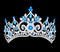 crown tiara women with glittering precious stones