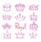 Crown, vector hand drawn vector