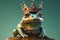 Crowned Frog The Cartoon Character. AI