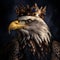 Crowned Majesty: Illustration of a Bald Eagle, Symbolizing Noble Power