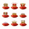 Crowns On Pillows Icon Set