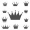 Crowns - set of vector crown symbols.