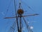 crows nest of old fashioned sailing ship