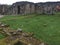 Croxden Abbey ruins, Staffordshire countryside