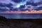 Croyde bay out to Lundy Island at night