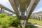 Crozet railway viaduct and Crozet motorway viaduct in IsÃ¨re. City of Vif