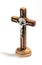 Crucified Christ on a natural wood cross