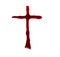 Crucifix made of blood
