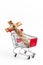 Crucifix in shopping cart