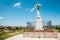 Crucifix on St. Benedict hill in Veszprem, Hungary