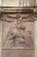 Crucifixion, on the facade of the St. Stephen`s cathedral in Vienna