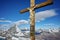 Crucifixion on matterhorn glacier paradise near Matterhorn Peak, Alps, Switzerland