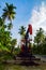 Crude Oil Pump, Coconut Tree Background