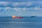 Crude oil tanker in Singapore strait