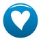 Cruel heart icon blue