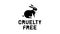 cruelty free glyph icon animation