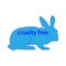 Cruelty free mark. Rabbit sign