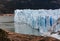 Cruise boat approaching Perito Moreno Glacier