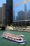 Cruise boat on Chicago river