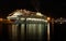 Cruise boat at night