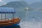 Cruise boat parked on pier on Bled