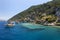 Cruise boats sail past a section of the Sunken City on Kekova Island in Turkey.