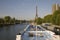 Cruise decks and the Eiffel Tower, Paris