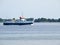 Cruise ferry ship sailing in calm water