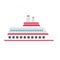 Cruise liner, cruise ship Color Vector Icon which can be easily modified or edited