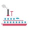 Cruise liner, cruise ship Color Vector Icon which can be easily modified or edited