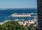 Cruise liner in the port of Palma de Mallorca