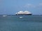 A cruise ship anchored at admiralty bay