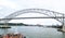 Cruise Ship Approaching the Bridge of the Americas / Puente de las AmÃ©ricas.  Balboa, Panama.
