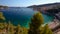 Cruise ship in the Bay of Villefranche Sur Mer, CÃ´te d`Azur, France