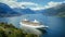 Cruise Ship, Cruise Liners On Hardanger generated by AI tool.