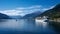 Cruise Ship, Cruise Liners On Hardanger generated by AI tool.
