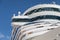 Cruise Ship Decks Abstract Against Blue Sky