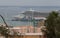 Cruise ship docked in Palma de mallorca view from Bellver hill