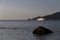 Cruise ship enters Patong Bay in Thailand.